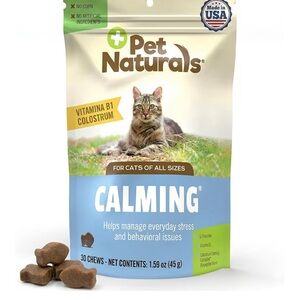 Calming Chews for Cats - Blue/Brown